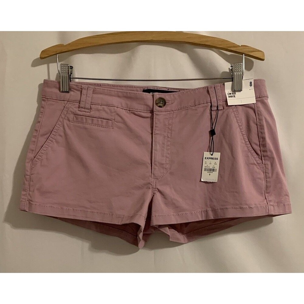 Express Shortie Low Rise Shorts Womens Size 8 Pockets New